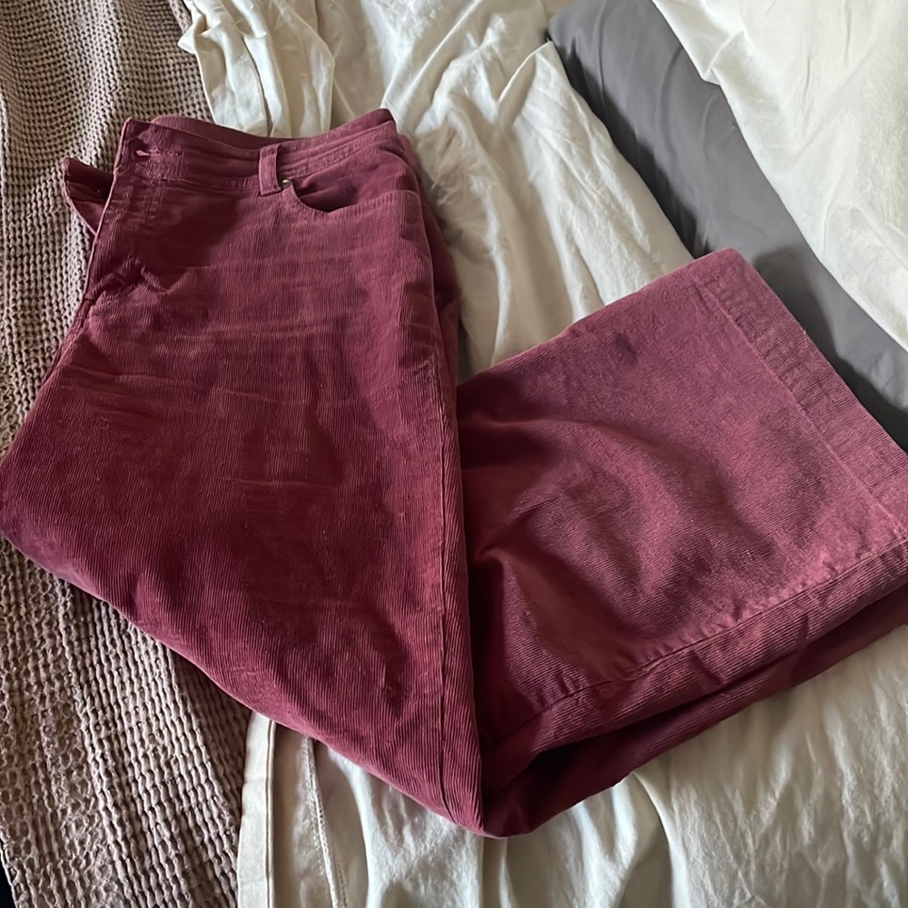Toad&Co wide leg crop cords